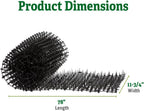 Close-up view of flexible plastic prickets on animal deterrent mat