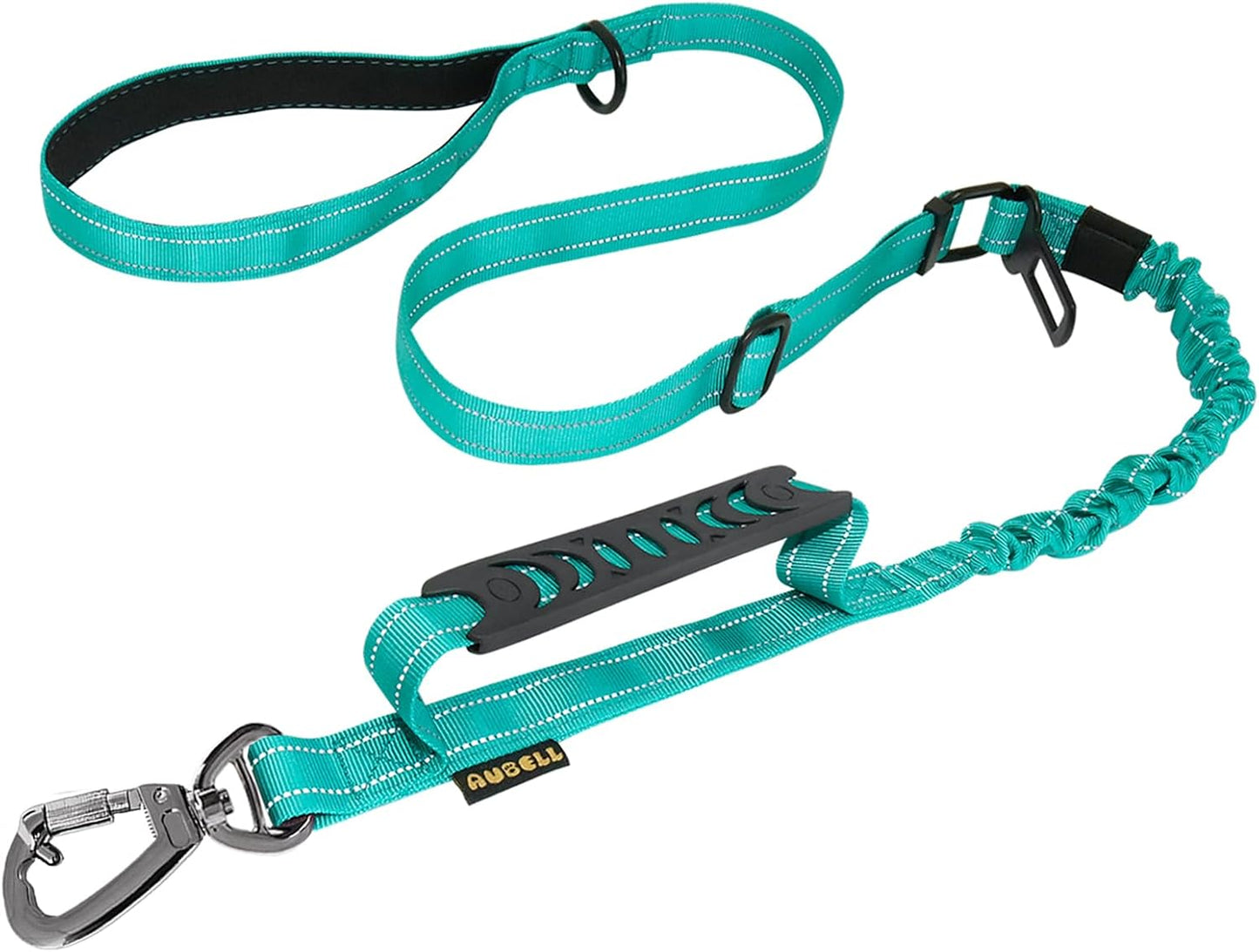 AUBELL Tactical Dog Leash Heavy Duty,4-6ft Reflective Strong No Pull Bungee Leash for Medium Large Dogs with Comfortable Padded Double Handle,Car Seat Belt,360 Degree Rotating Carabiner,Pink - Image 15