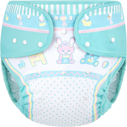 LittleForBig Baby Parade adult diaper cover front view