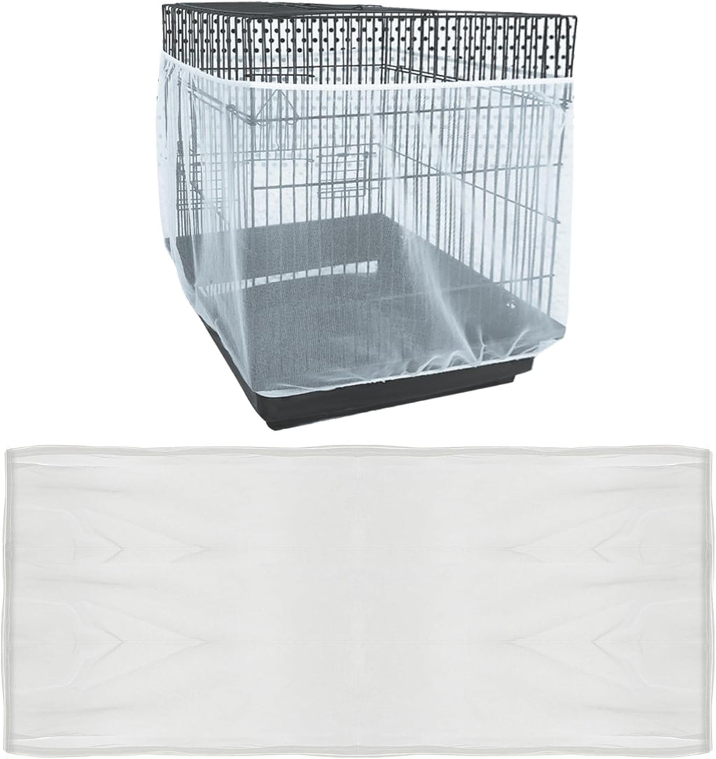 Aynaxcol bird cage seed catcher fitted on medium bird cage setup in home living room