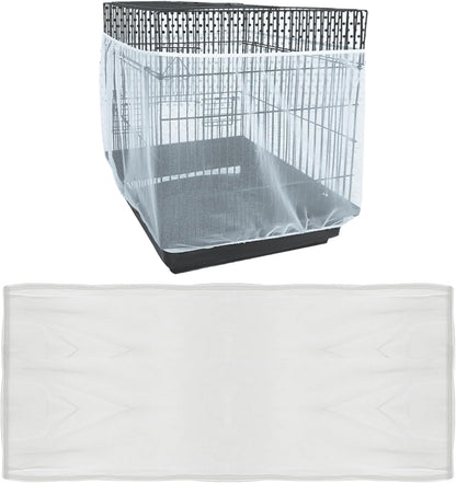 Aynaxcol birdcage mesh netting installed on a medium indoor bird enclosure