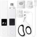 AUKCA electric pet nail grinder white front view for professional dog grooming