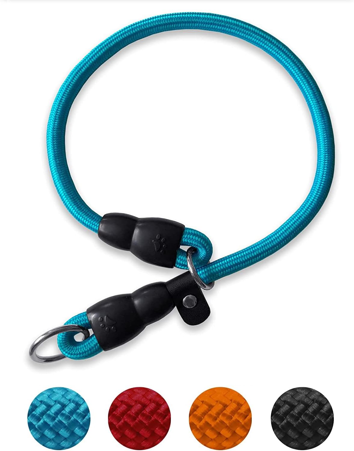 Reflective Slip Collar, Dog Choker, Nylon Training Collar With Slidable Stopper No Pull Martingale for Small Medium Large Dogs, Orange, M - Image 12