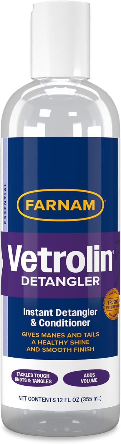 Farnam Vetrolin Instant Detangler and Conditioner 12 Ounce bottle front view