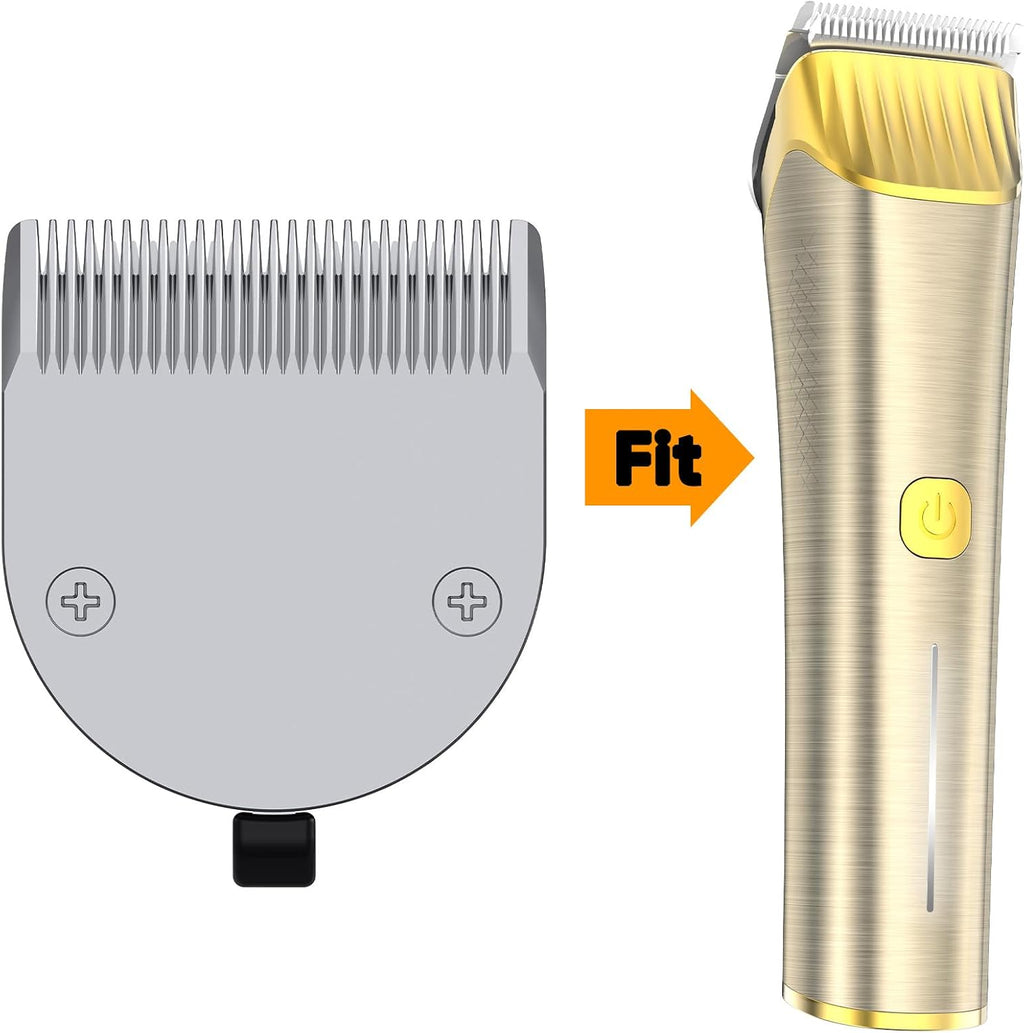 Oneisall stainless steel detachable grooming clipper blade close up view