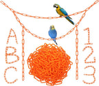 200Pcs Rainbow C-Clips Plastic Chain Links for Birds & Small Pets | Non-Toxic Safe & Durable. Chew-Resistant For Indoor/Outdoor. C-Clip Snaps Together Easily. Plastic Chain Toy For Small Pets - Image 11