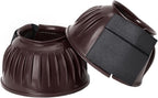 HILASON Western Horse Rubber PVC Ribbed Double Hook and Loop Bell Boots Training Protective Shock Absorbing Leg - Image 14
