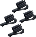 NexusPulse aquarium tube holder mounting clips 4 count front view showing adjustable clamp mechanism.