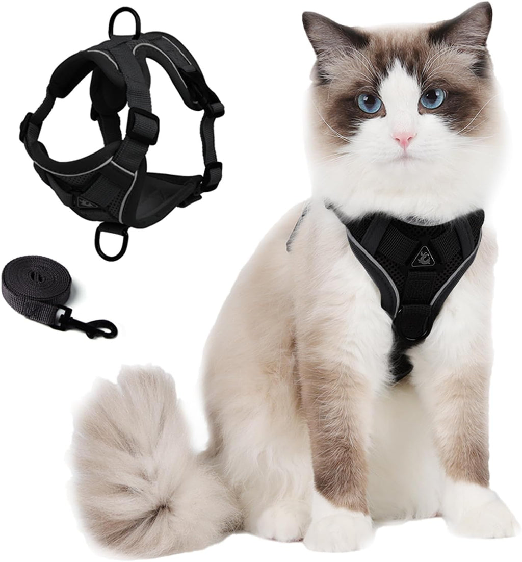 Juliyeh reflective cat walking jacket close up safety strips