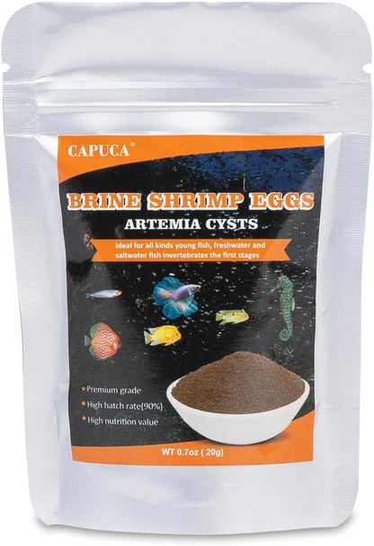 Capuca zero preservative freeze dried brine shrimp cubes for aquatic pets
