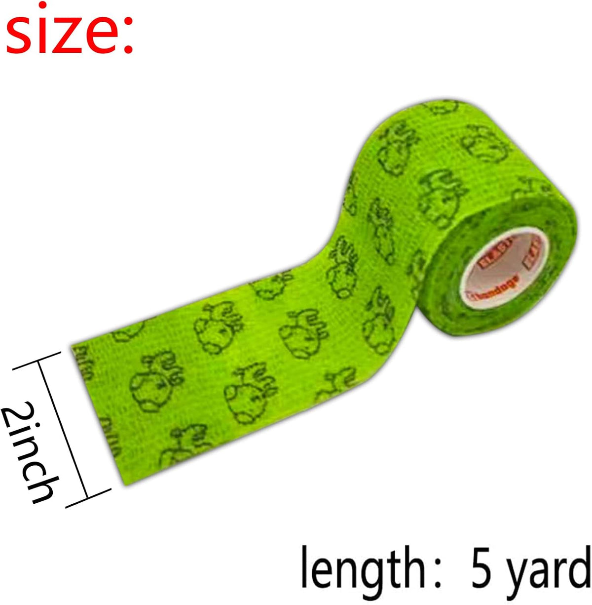Close up of JVNZAM self adhesive bandage texture and material