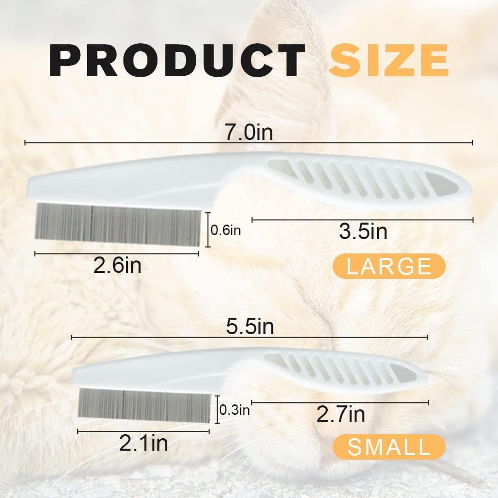 Stainless steel pet comb for tear stain removal