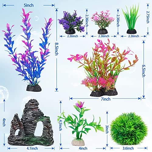 Ameliade central rockery cave hideout ornament for betta fish tank landscaping