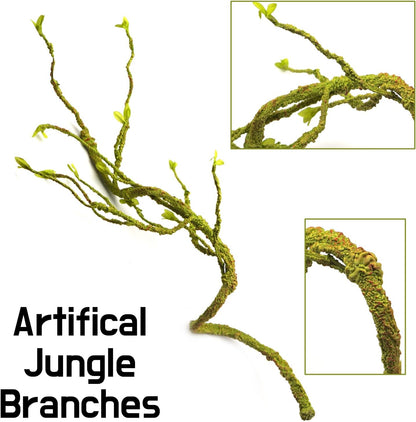 Flexible bendable climbing branch for bearded dragon enclosure