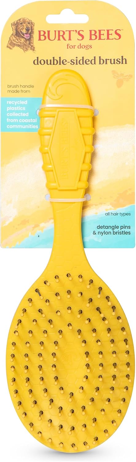 Burt's Bees for Pets Dual Sided Flea Comb with Handle from Recycled Coastal Plastics, Fine and Wide Stainless Steel Pins Remove Fleas, Flea Eggs, Tangles, and Dander, 6 Inch - Image 10