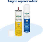 Detailed view of PetSafe spray bark control refill port compatibility