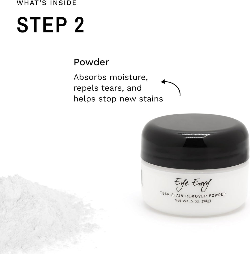 Eye Envy half ounce tear stain powder container detail