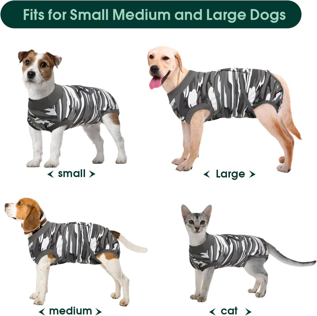 Kuoser post operative pet bodysuit close up soft cotton material texture