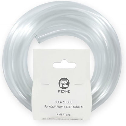 FZONE Clear Aquarium Filter Tubing front view of three meter spool