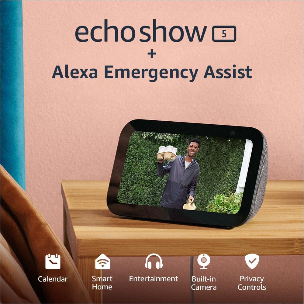 Amazon Echo Show 5 (newest model), Smart display, Designed for Alexa+, 2x the bass and clearer sound, Charcoal - Image 10