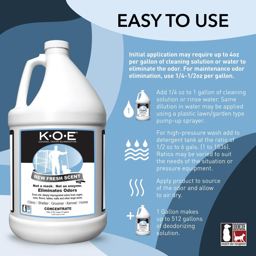 Odorcide K.O.E. gallon container professional pet odor remover