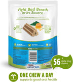 Purina dental treats packaging highlighting the five to twenty pounds weight recommendation.