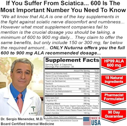 Premium lifestyle shot of Spliferkou sciatic nerve nutritional blend on a clean surface