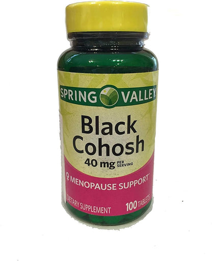 Premium Fusion Black Cohosh Extract 40mg 100 Tablets front view