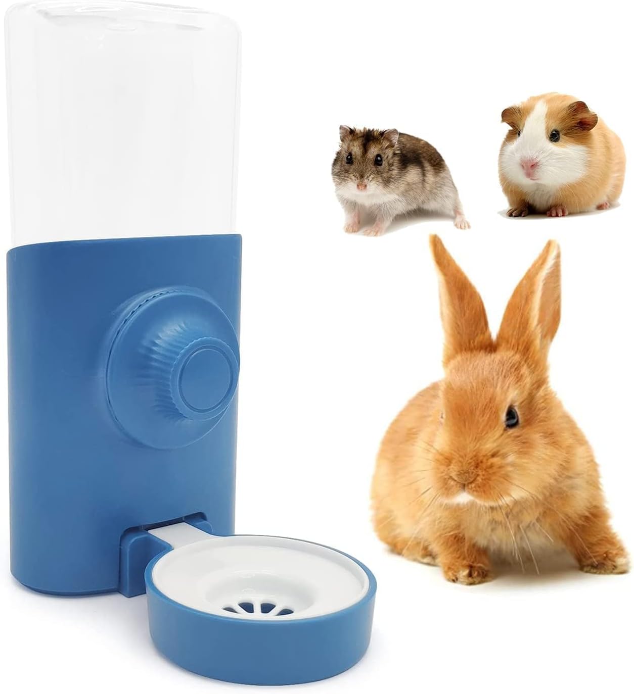 Rabbit Water Bottle, 600ml/21oz Hanging Water Dispenser Feeder Cage Crate Hutch Bunny Puppy Cat Chinchilla Ferret Guinea Pigs Squirrel Hedgehog (Green) - Image 10