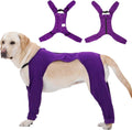 T'CHAQUE Cooling Touch Dog Surgery Recovery Suit front view purple
