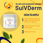 Healthy Paw Life SulVDerm sulfur paste container for veterinary skin care