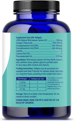 NuLife omega 3 fatty acids EPA and DHA supplement bottle with cat and dog graphics