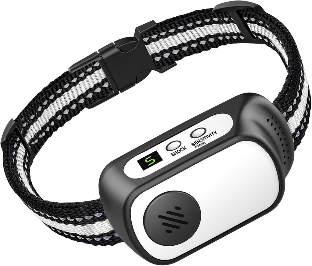 Rechargeable Dog Bark Collar with Beep Vibration and Shock,Anti Barking Collar for Small Medium Large Dogs, Humane Dog Training Device with 5 Adjustable Sensitivity Levels - Image 11
