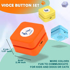 Rechargeable Dog Buttons for Communication Starter Pack,Training Dogs Talk Buttons Set Voice Recordable Gifts Funny for Study Office Home 6 Counts - Image 9