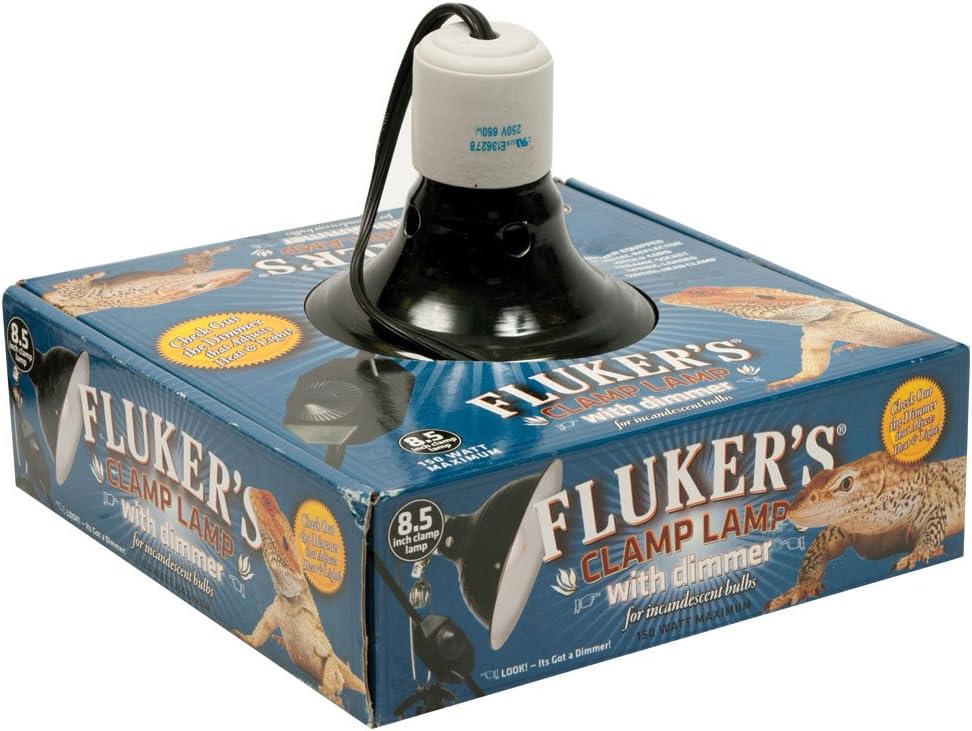 Fluker's Repta-Clamp Lamp front view reptile terrarium heating light