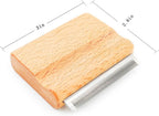 Cooncicy pet grooming tool stainless steel teeth detail