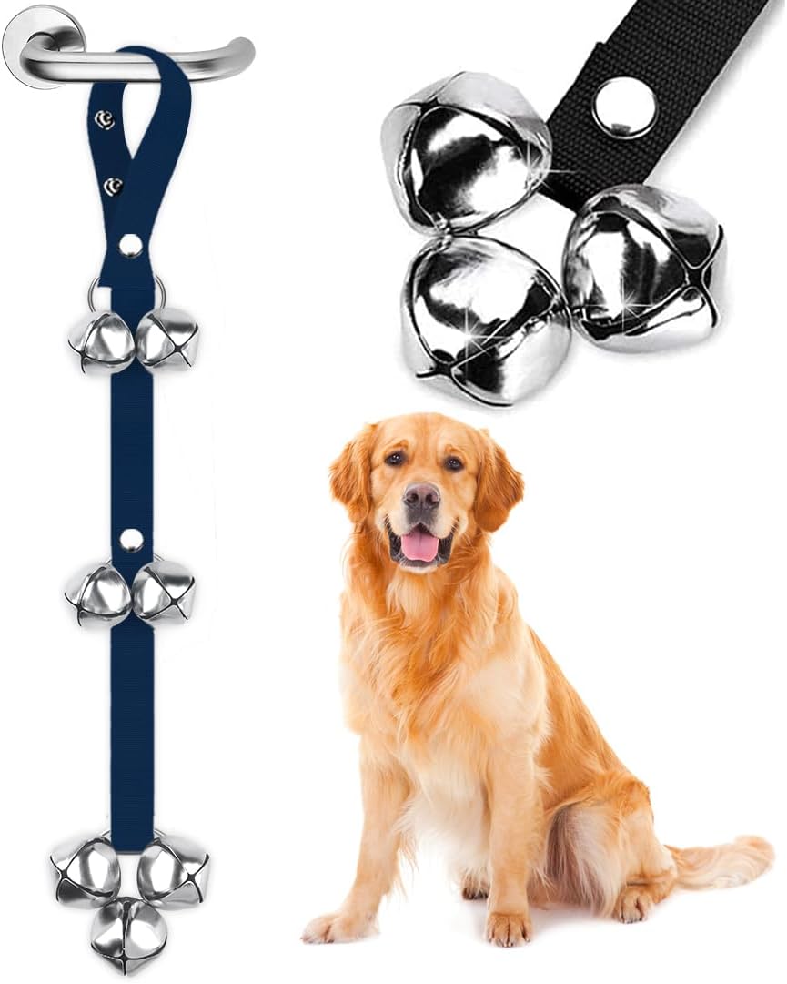 BLUETREE Dog Doorbells Premium Quality Training Potty Great Dog Bells Adjustable Door Bell Dog Bells for Potty Training Your Puppy The Easy Way - 7 Extra Large Loud 1.4 DoorBells - Image 11