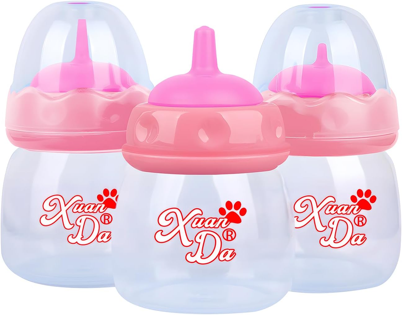 Pet Feeding Bottle,3 Pack 60ml Nursing Bottle, 3 Sizes Nipples with Ventilation Valve Resistant Tearing Perfect for Puppies, Kittens, Small Wildlife(Yellow) - Image 9