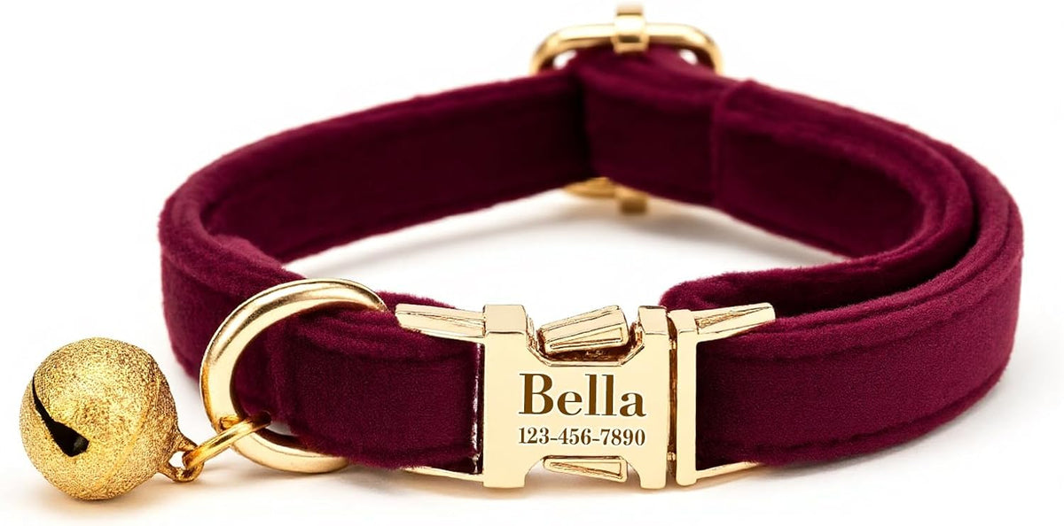 Yijhpbc magenta pink customized pet collar fully opened packaging presentation