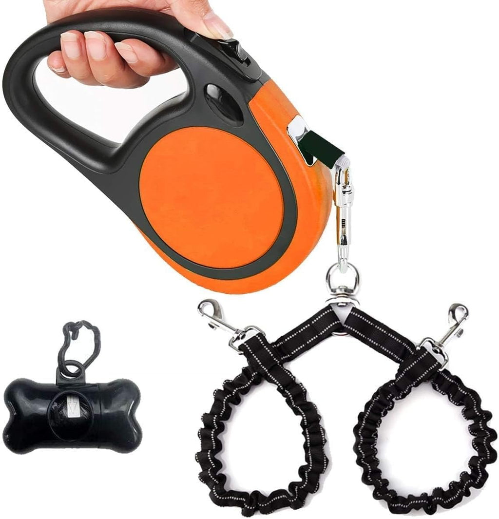 YaLunpc dual retractable leash set components and packaging