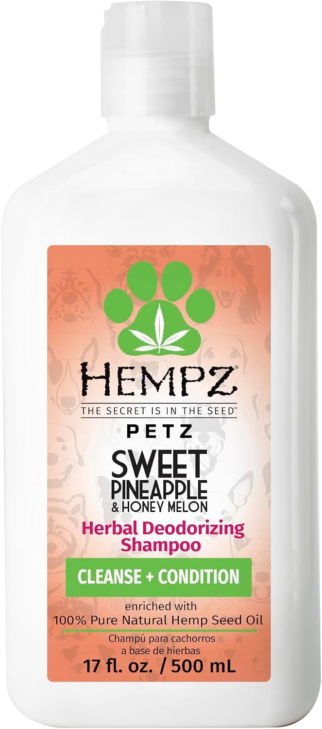Hempz NEW Pet Shampoo, Deodorizing wash for Smelly Dogs or Cats, Tropical Pineapple Coconut Scent, Dog & Cat Shampoo 17 oz. - Image 9