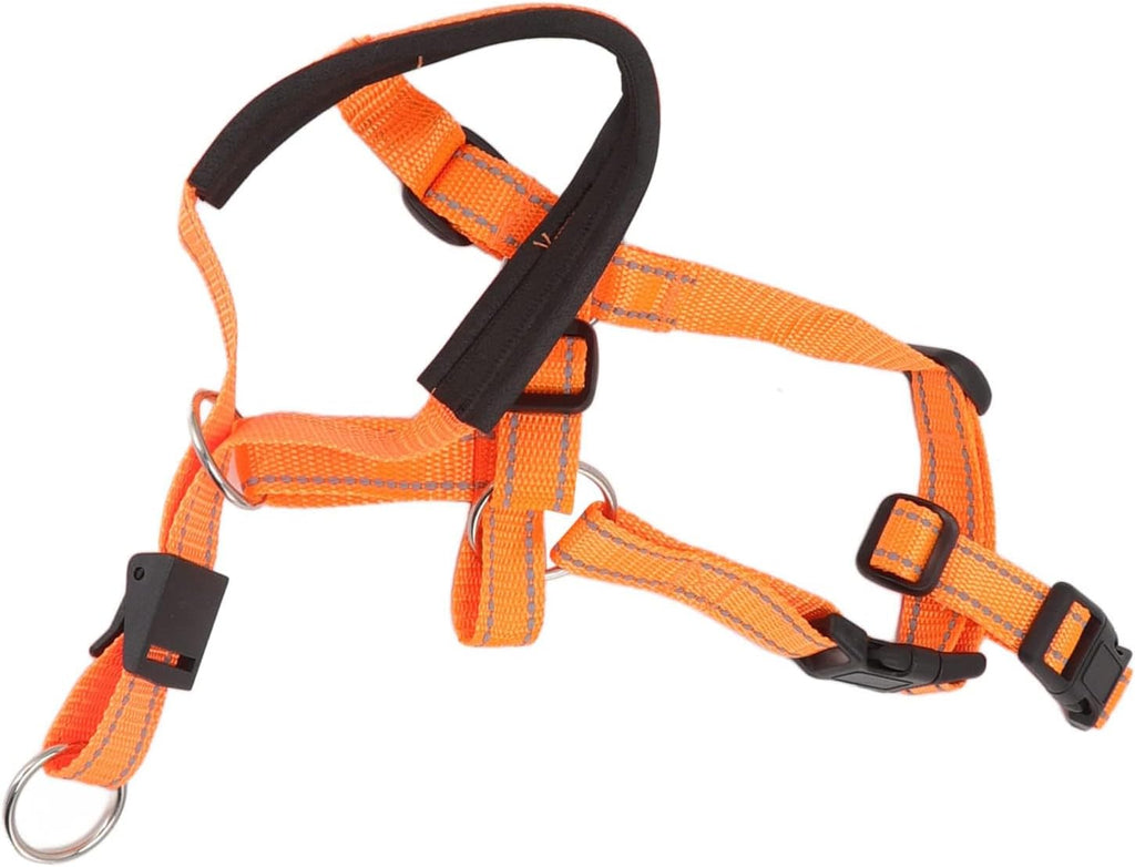 TOPINCN dog headcollar orange front view on large dog