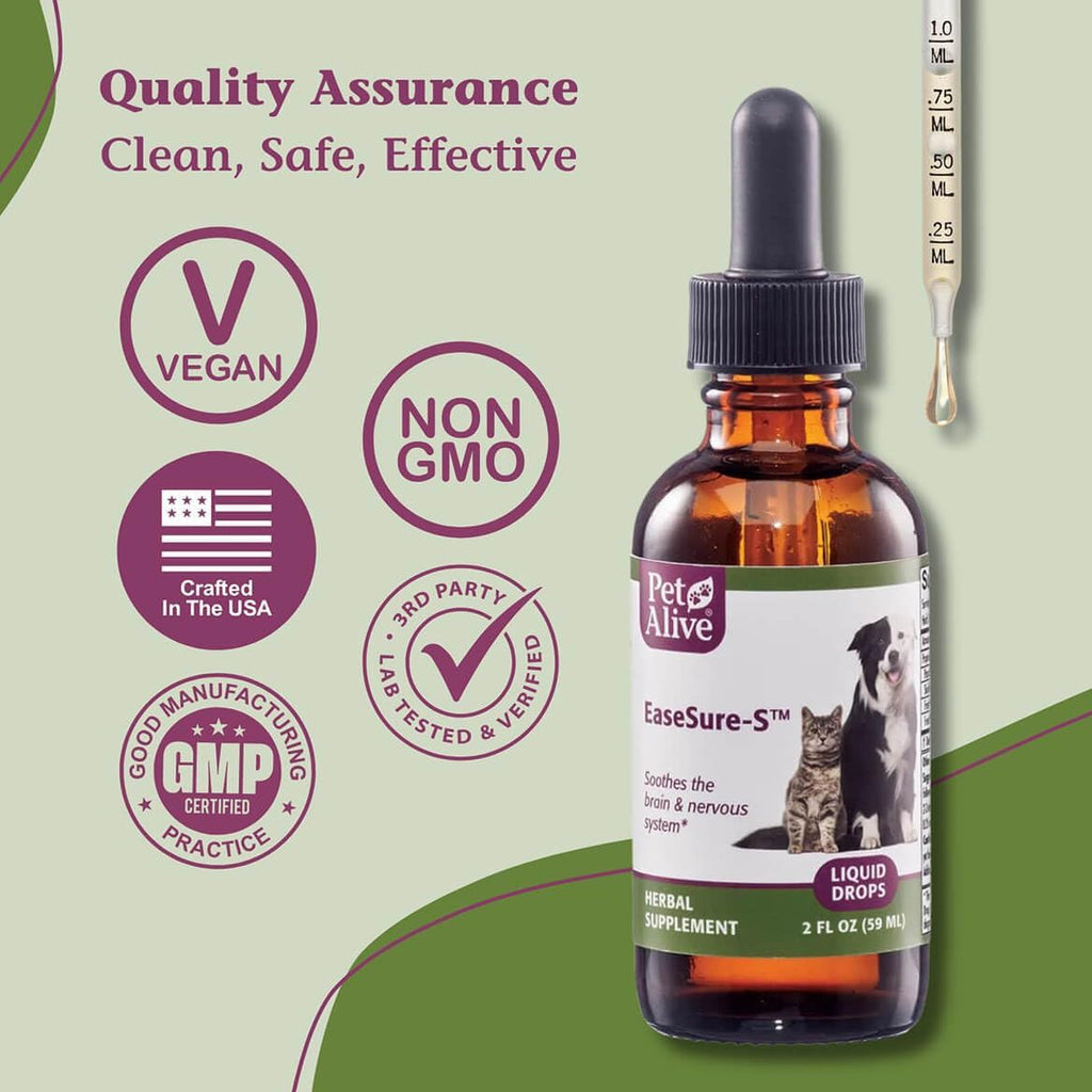 PetAlive EaseSure-S 2 fluid ounce bottle side profile