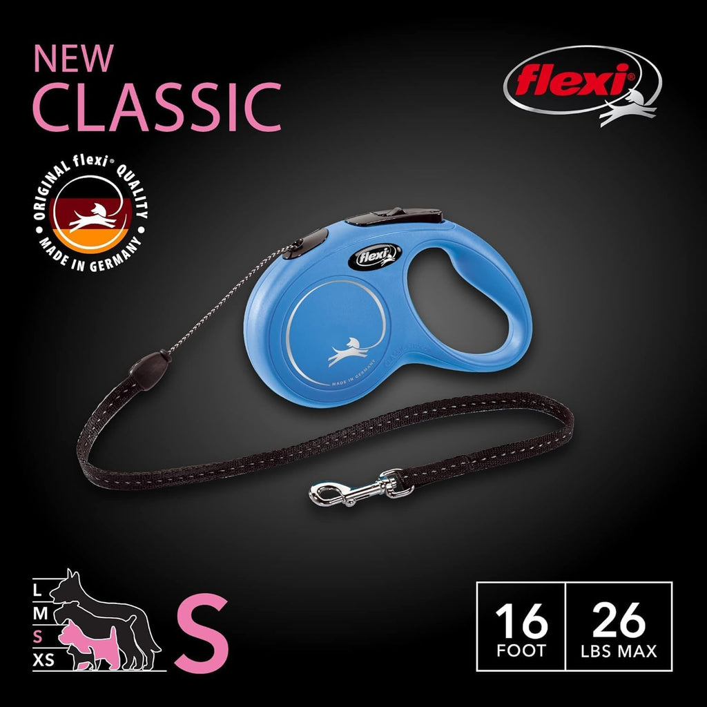 Flexi dog leash handle and brake button detail