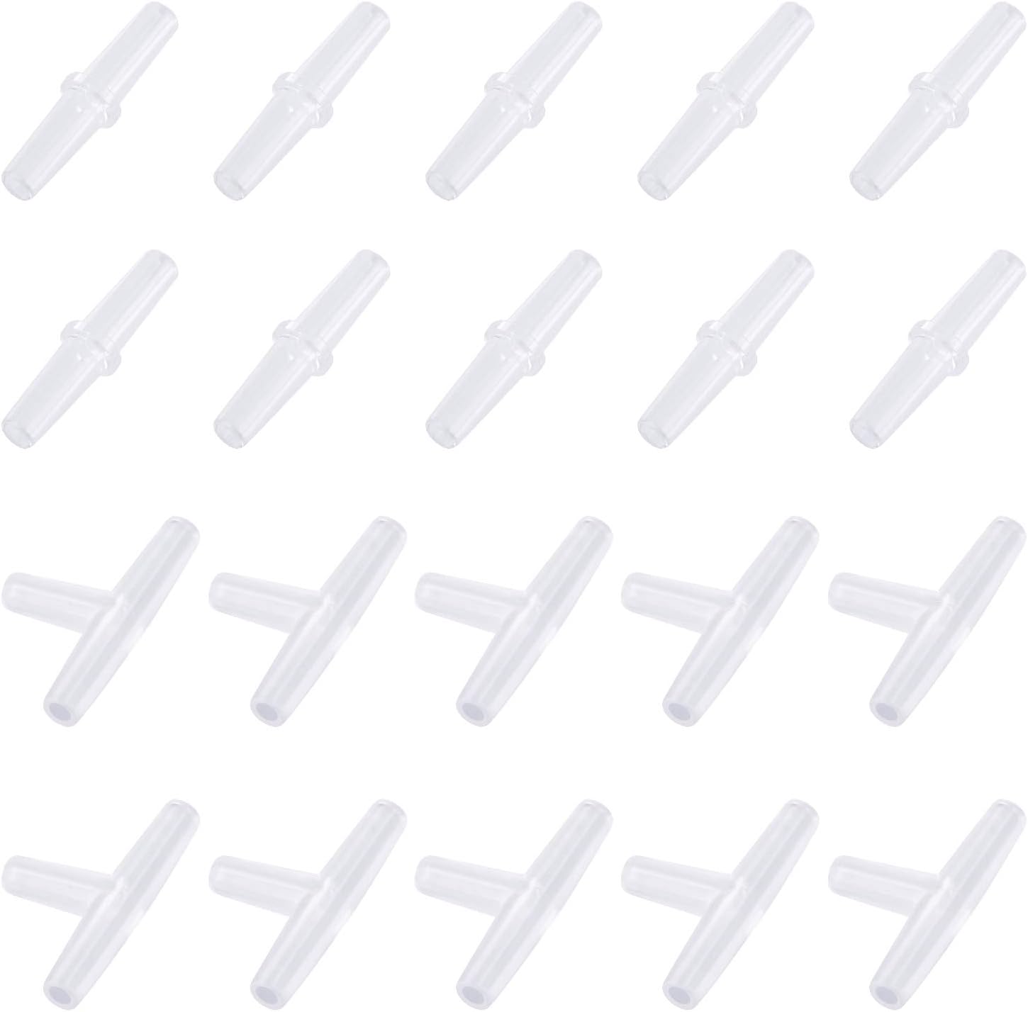 Pawfly Aquarium Airline Tubing Connectors Plastic Inline Valve, Fish Tank Air Pump Connector, 40-Piece - Image 9