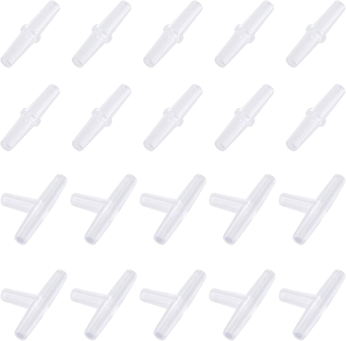 Pawfly Aquarium Airline Tubing Connectors Plastic Inline Valve, Fish Tank Air Pump Connector, 40-Piece - Image 9