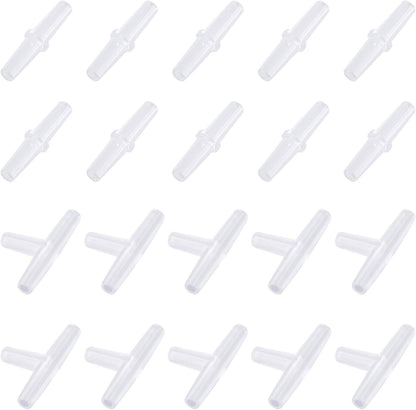 Pawfly Aquarium Airline Tubing Connectors Plastic Inline Valve, Fish Tank Air Pump Connector, 40-Piece - Image 9