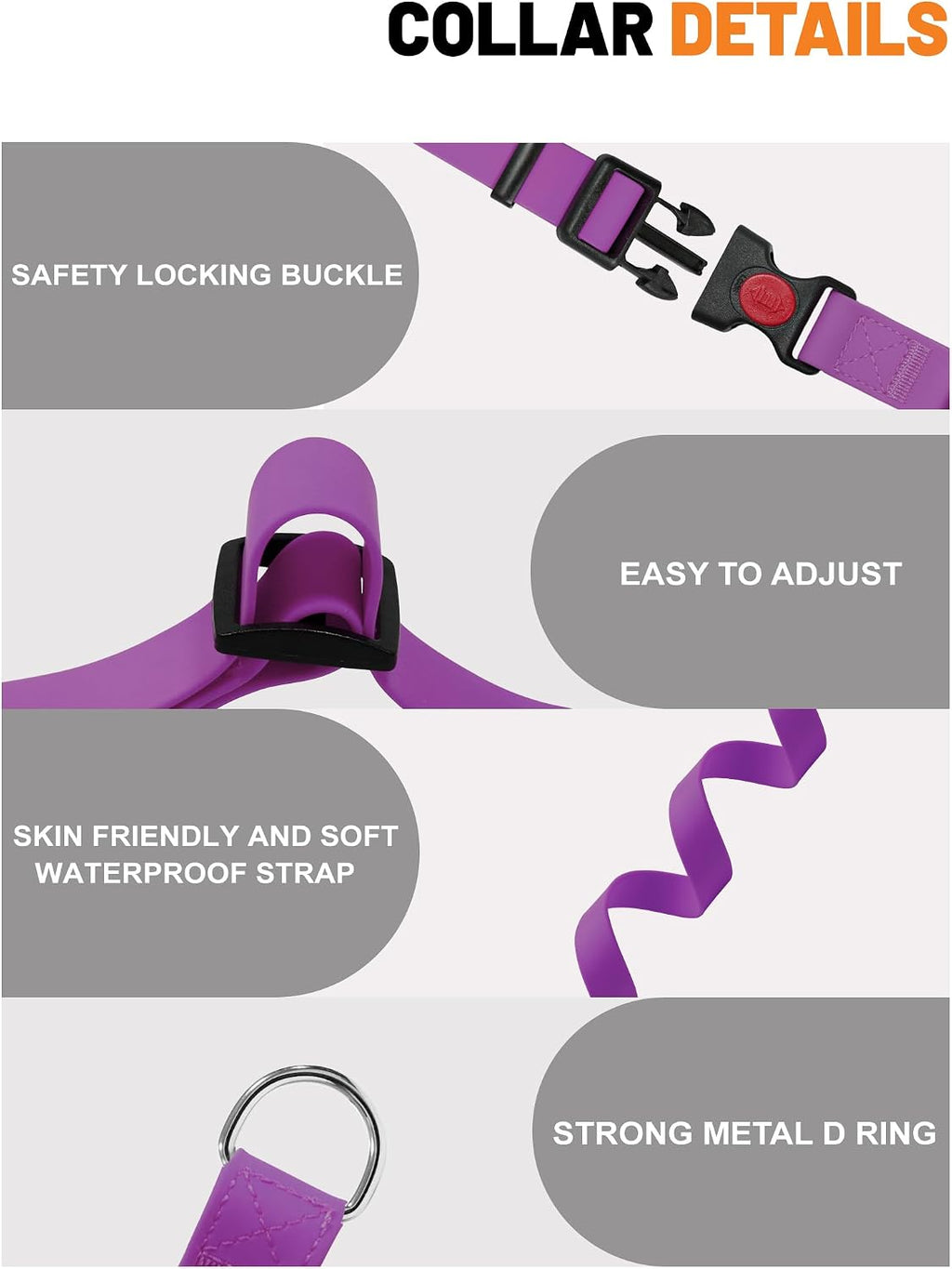 Side profile of medium dog wearing waterproof martingale collar