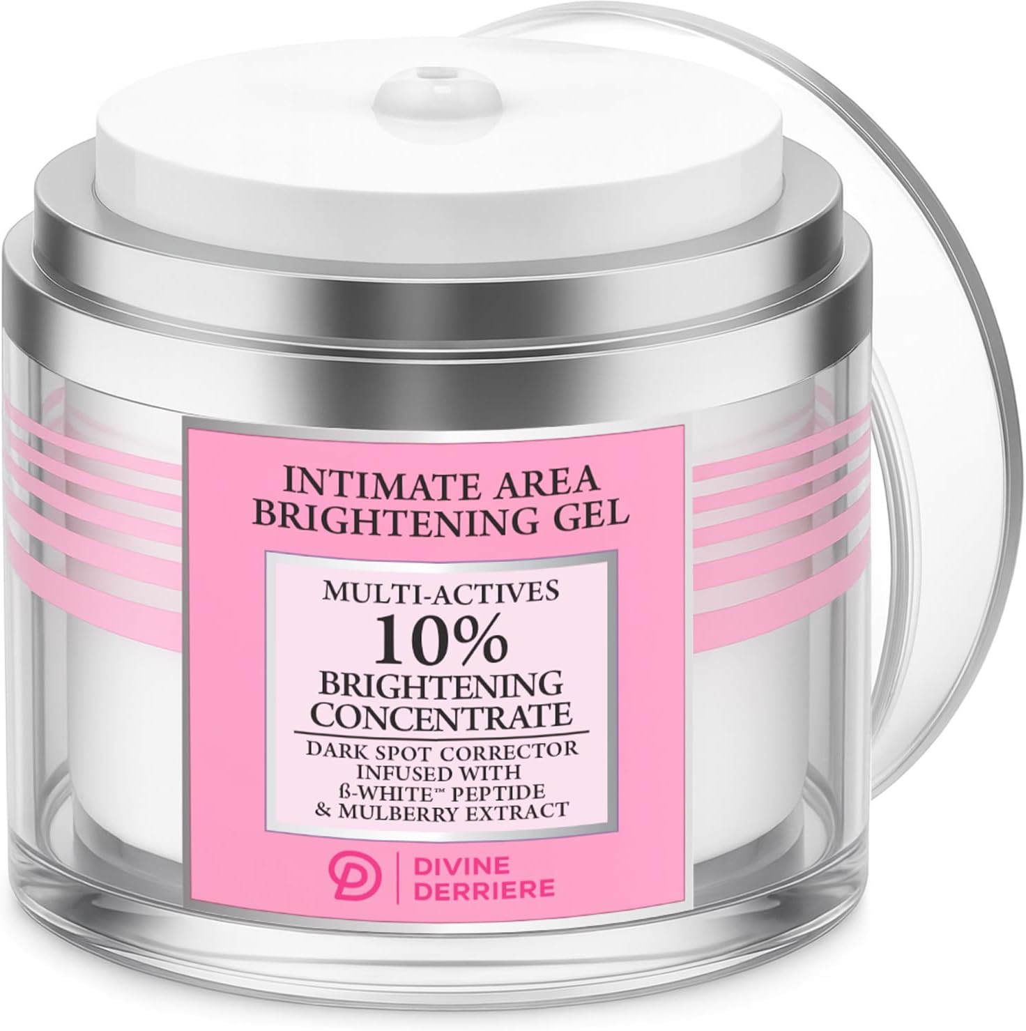 Divine Derriere Intimate Dark Spot Remover front view bottle for intimate skin brightening