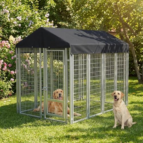 Ddeman ten by five feet weather resistant pet cage roof topper